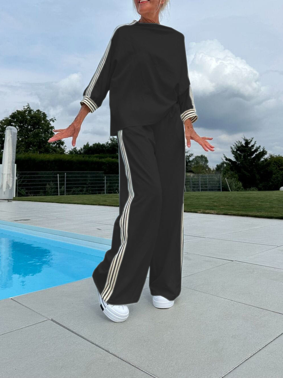 Casual Top Loose Trousers Sports Suit