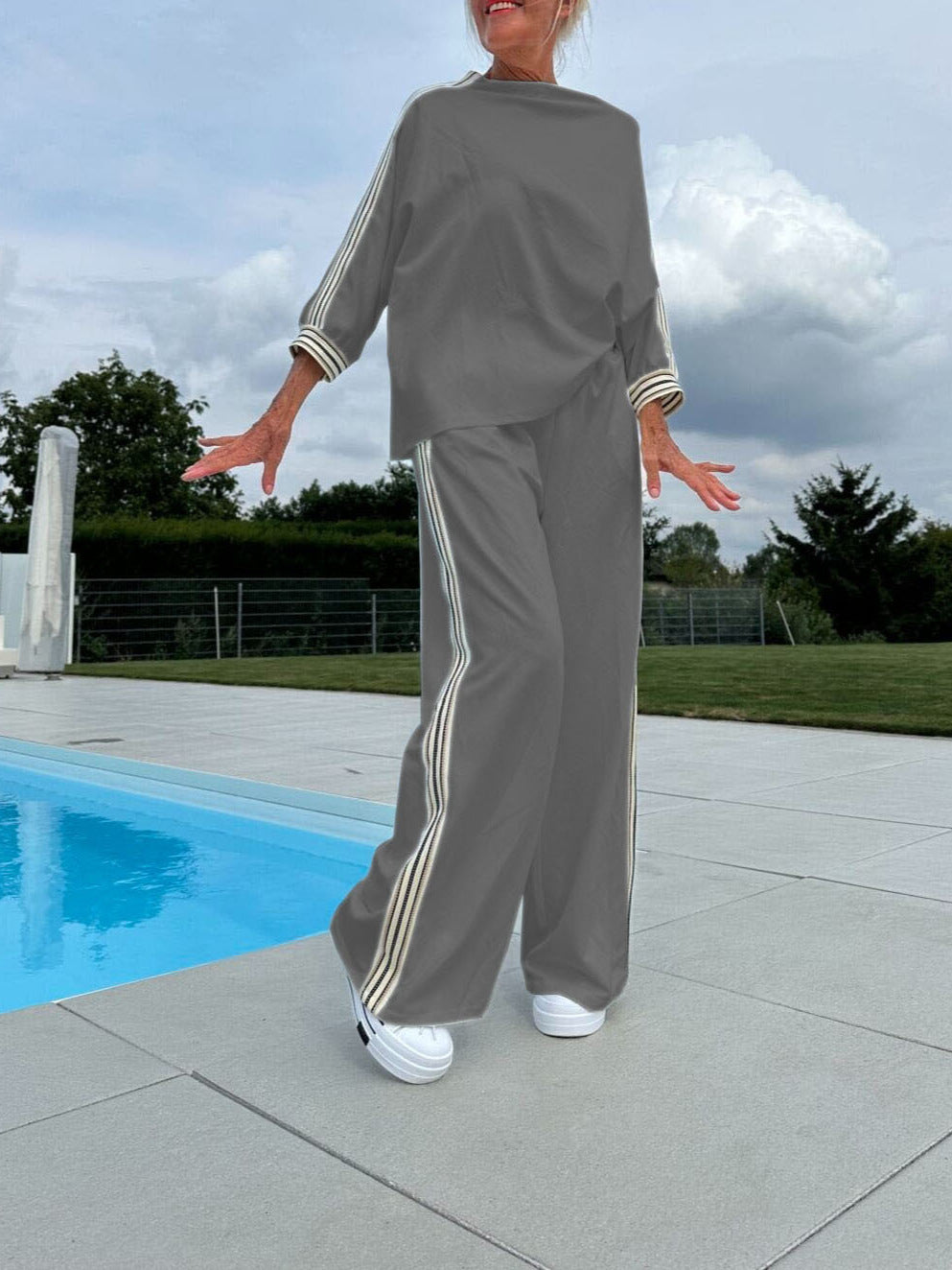 Casual Top Loose Trousers Sports Suit