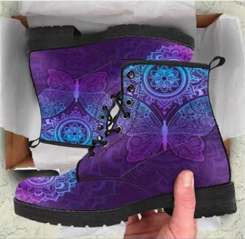 High-Top Skull Martin Boots
