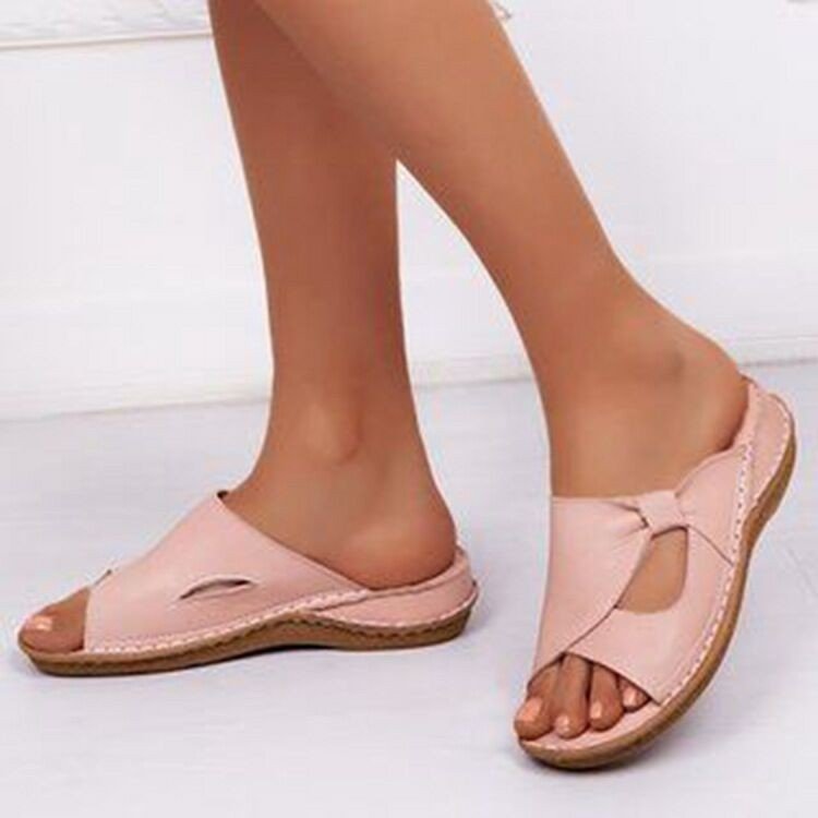 Korean Style Wild Beef Tendon Soft Sole Fish Mouth Shoes