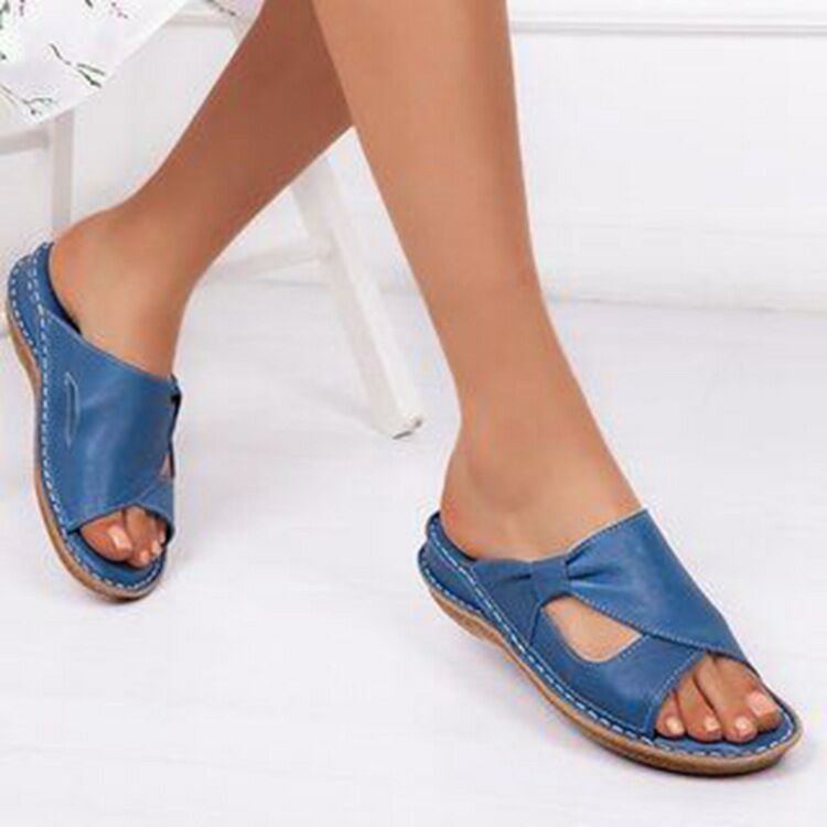Korean Style Wild Beef Tendon Soft Sole Fish Mouth Shoes