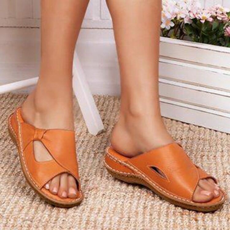 Korean Style Wild Beef Tendon Soft Sole Fish Mouth Shoes