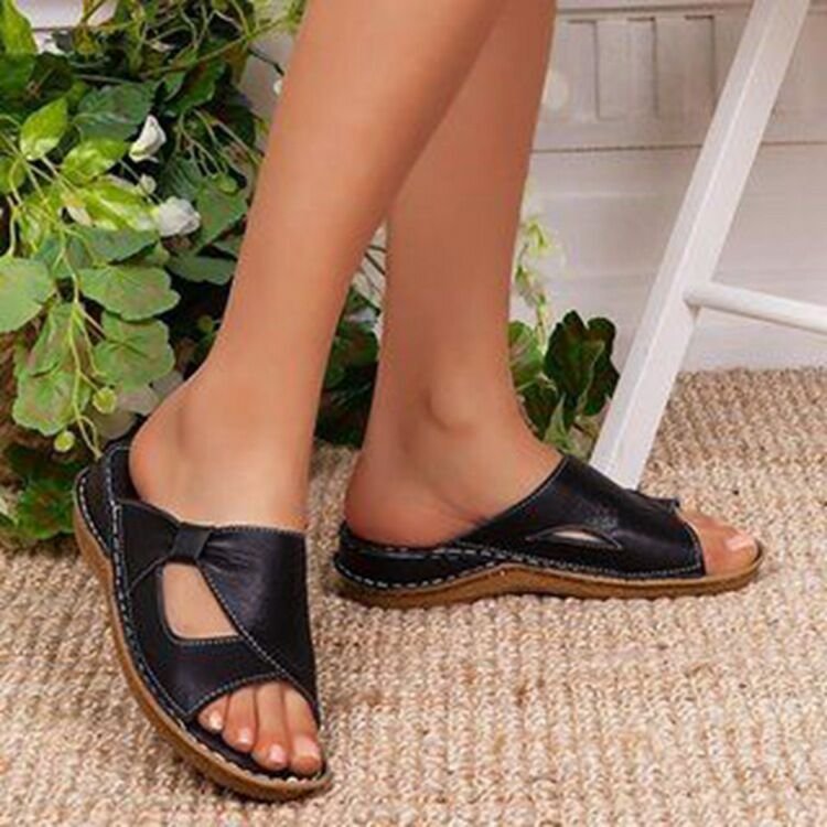 Korean Style Wild Beef Tendon Soft Sole Fish Mouth Shoes