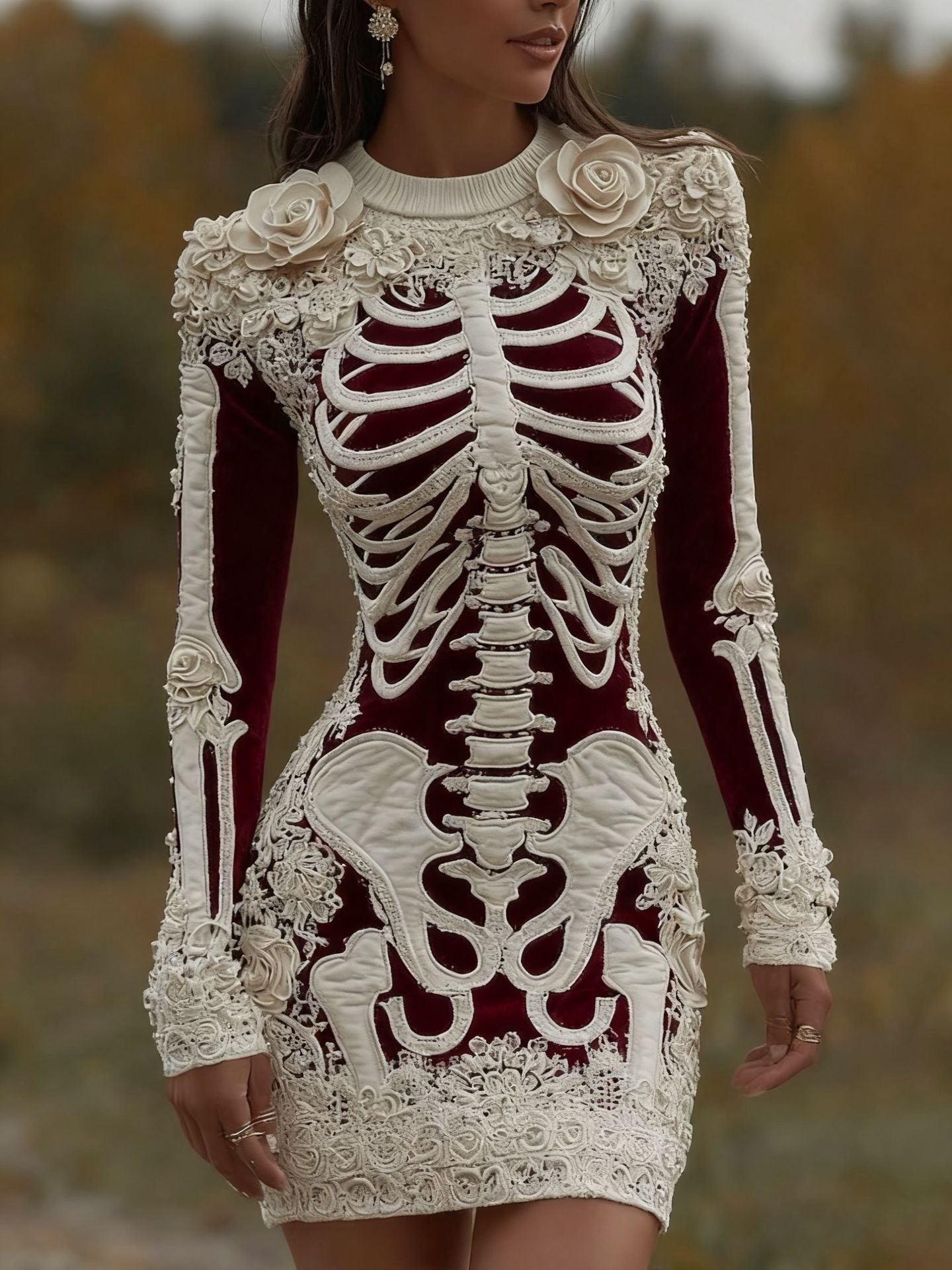 Women's Fashion 3D Digital Printing Hip Skirt