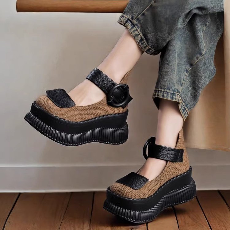 Spring High Heel Low-cut Pumps Raise The Bottom