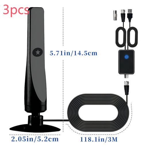 HDTV Vertical Suction Cup Ground Wave Digital TV Antenna High-definition DVB-T2