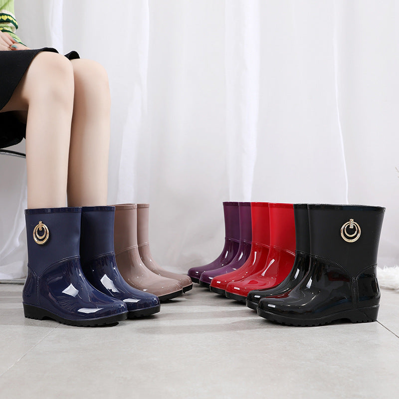 Fashion Plus Velvet Ladies Waterproof Shoes