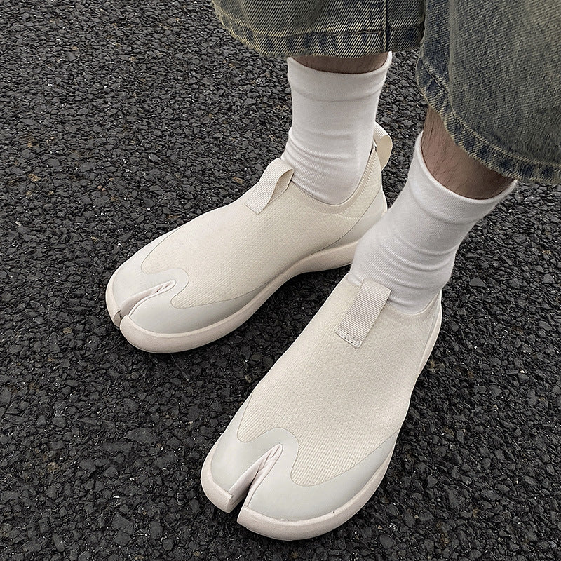 Lightweight Soft Bottom Loafers Split Toe Half Slippers