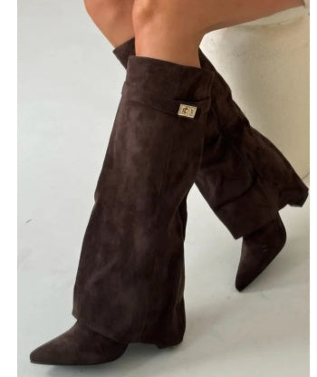 Lock Pants Boots Knight Boots Mid-calf