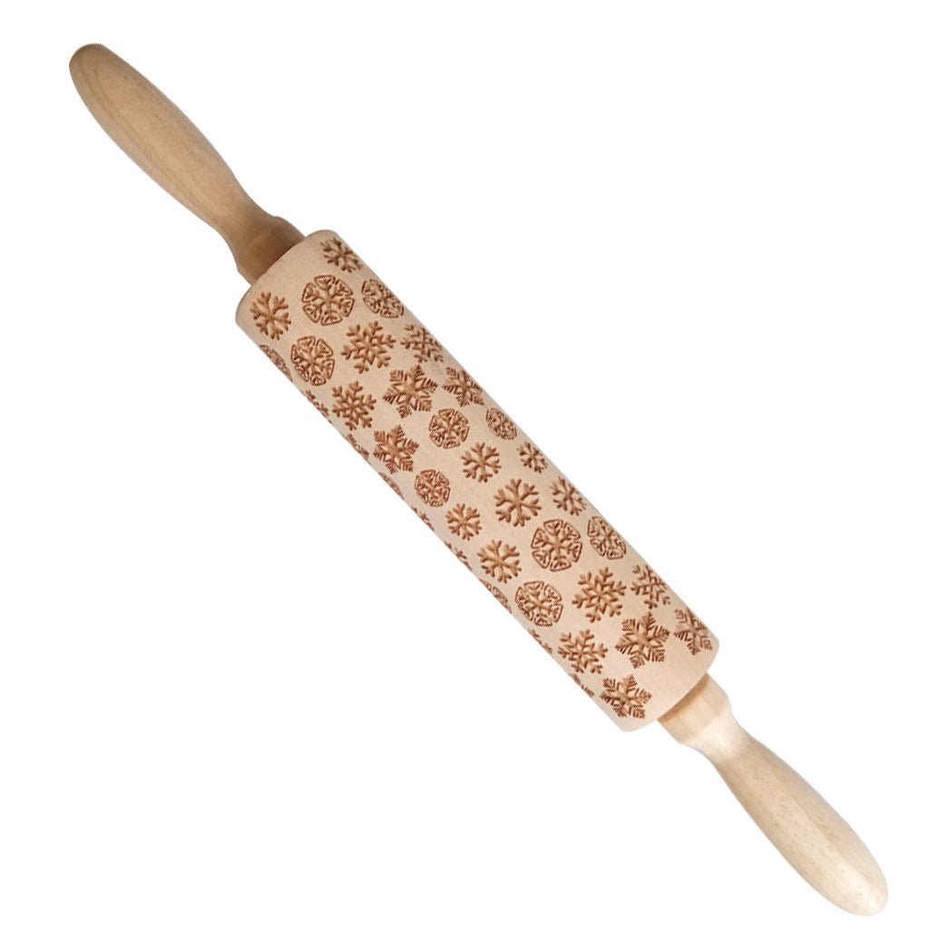 Birthday Christmas embossed rolling pin
