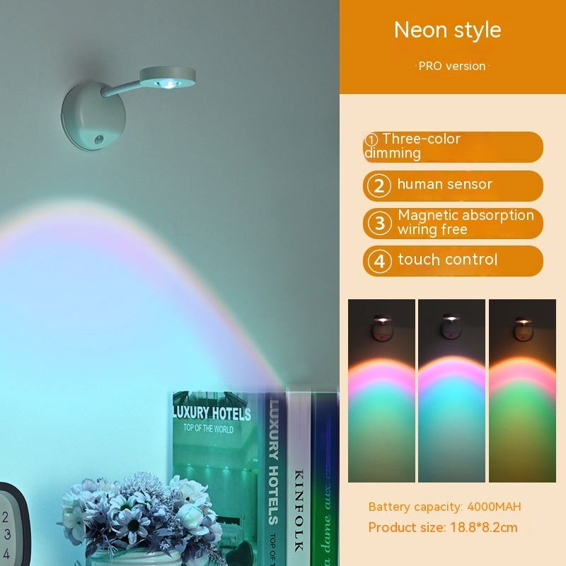 Smart Rechargeable Induction Lamp Wiring Free Punch-free Wall Lamp