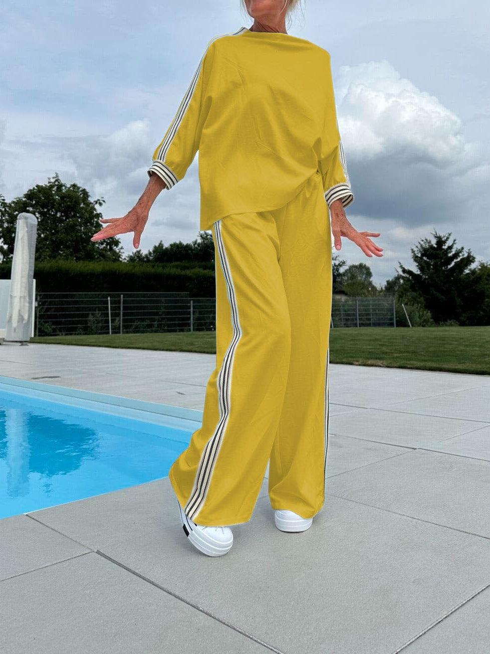 Casual Top Loose Trousers Sports Suit