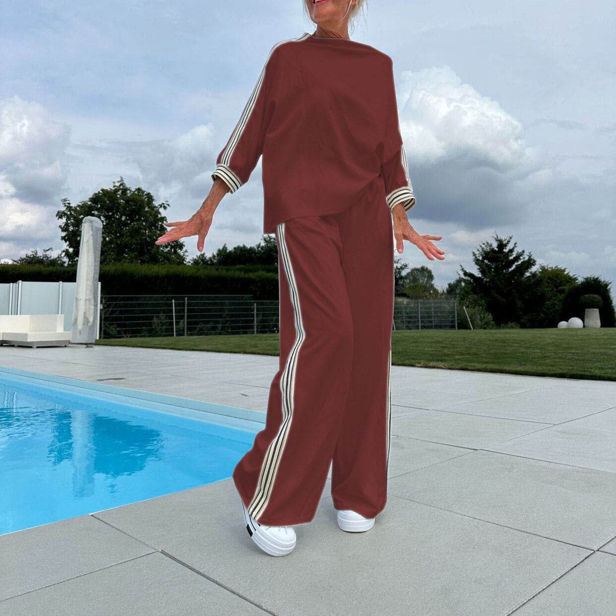 Casual Top Loose Trousers Sports Suit