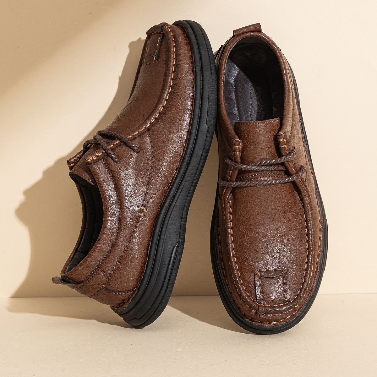 Business Casual Shoes Formal Wear Soft Bottom Lace Up Low Top