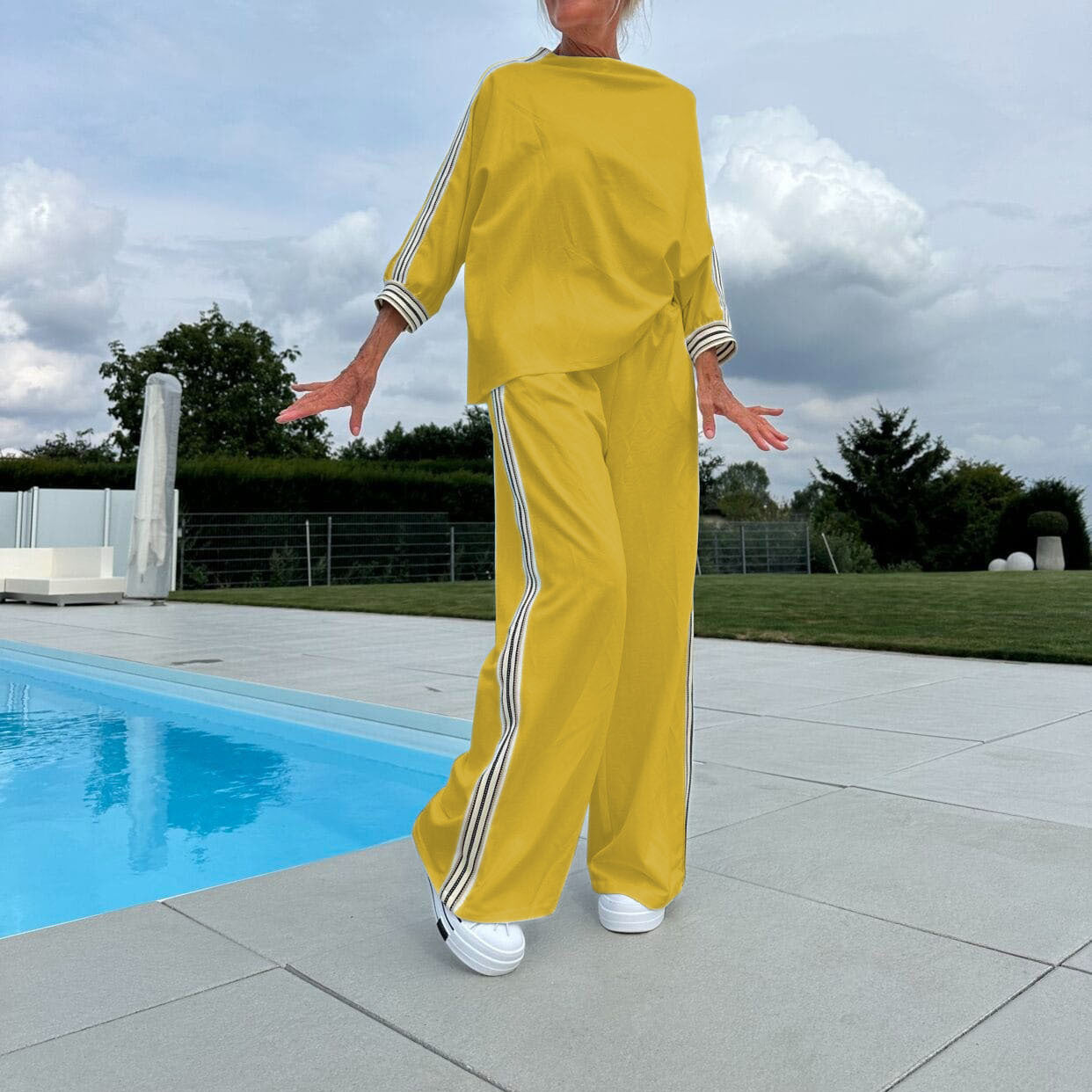 Casual Top Loose Trousers Sports Suit