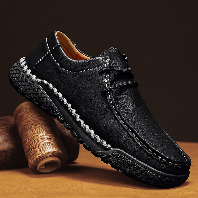 Men's Genuine Leather Casual Versatile Leather Shoes