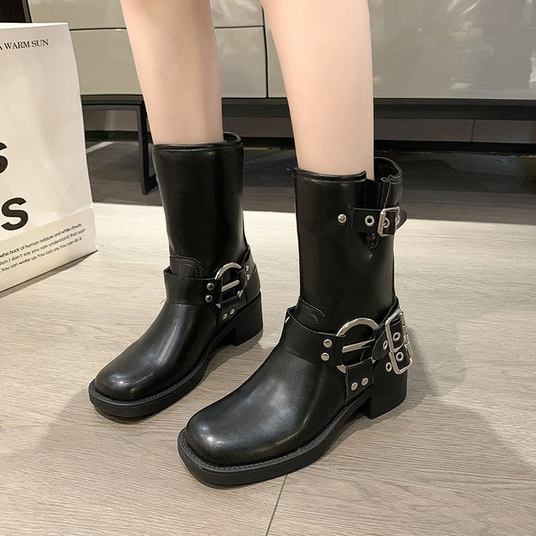 British Platform Fashion Trendy Women's Boots