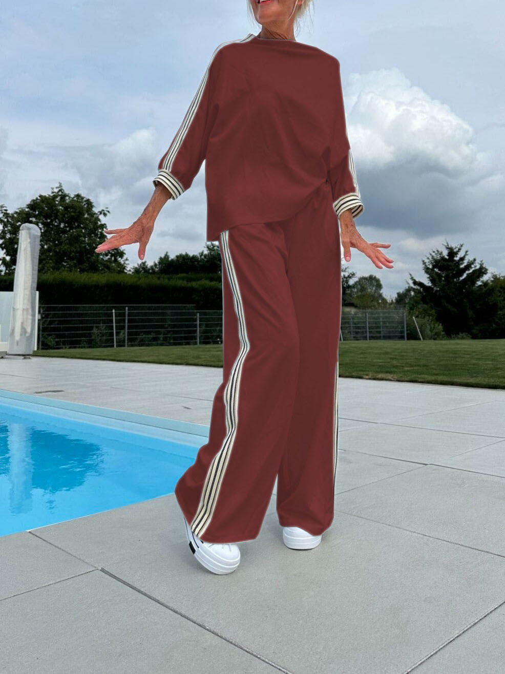 Casual Top Loose Trousers Sports Suit