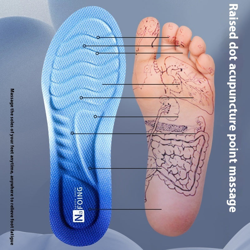Super Soft Long Standing Arch Support Thickened Shock Absorption Sports Men And Women Running Military Training PU Insole