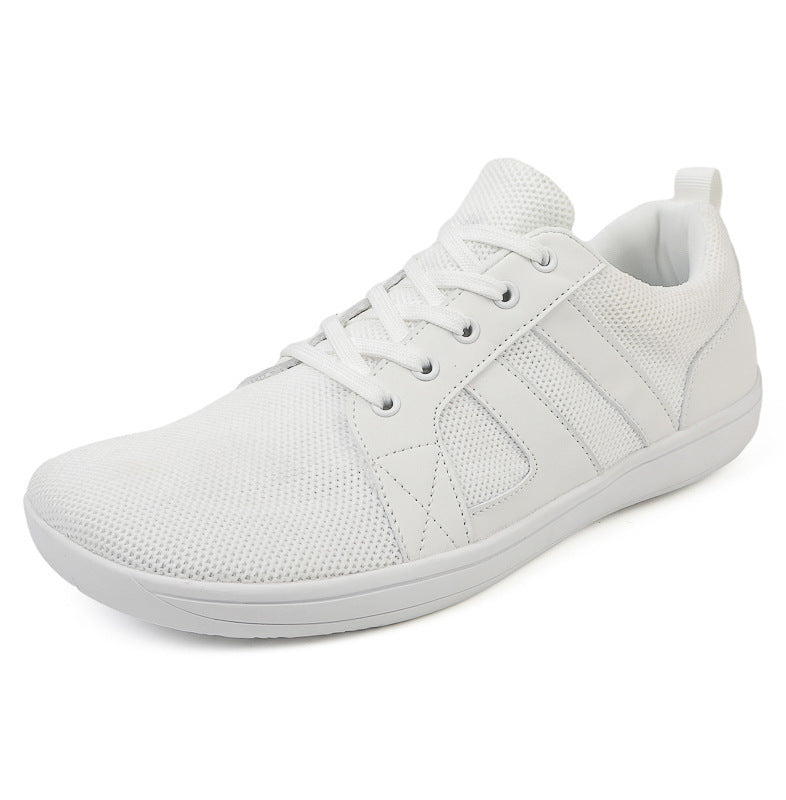 Popular Flat Casual Shoes Men And Women Wide Last Fly-knit Sneakers Couple Fitness Shoes In Stock Wholesale