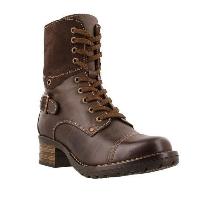 Chunky Heel Martin Boots