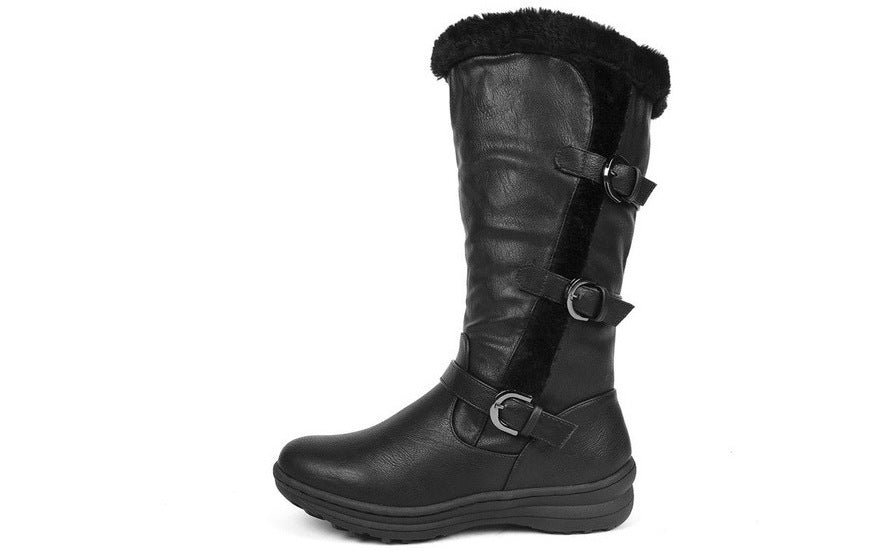 Plus size rivet high boots