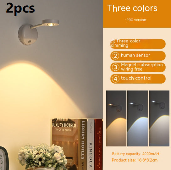 Smart Rechargeable Induction Lamp Wiring Free Punch-free Wall Lamp