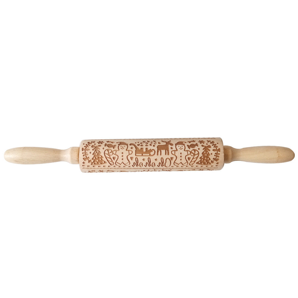 Birthday Christmas embossed rolling pin