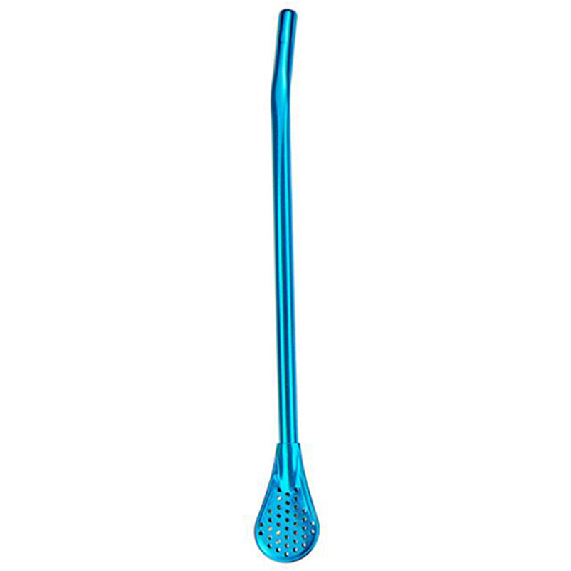 Stirring Spoon With Stainless Steel Filter Straw Mate Drink