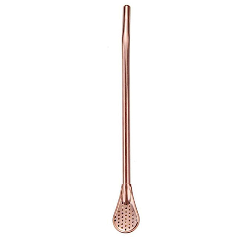Stirring Spoon With Stainless Steel Filter Straw Mate Drink
