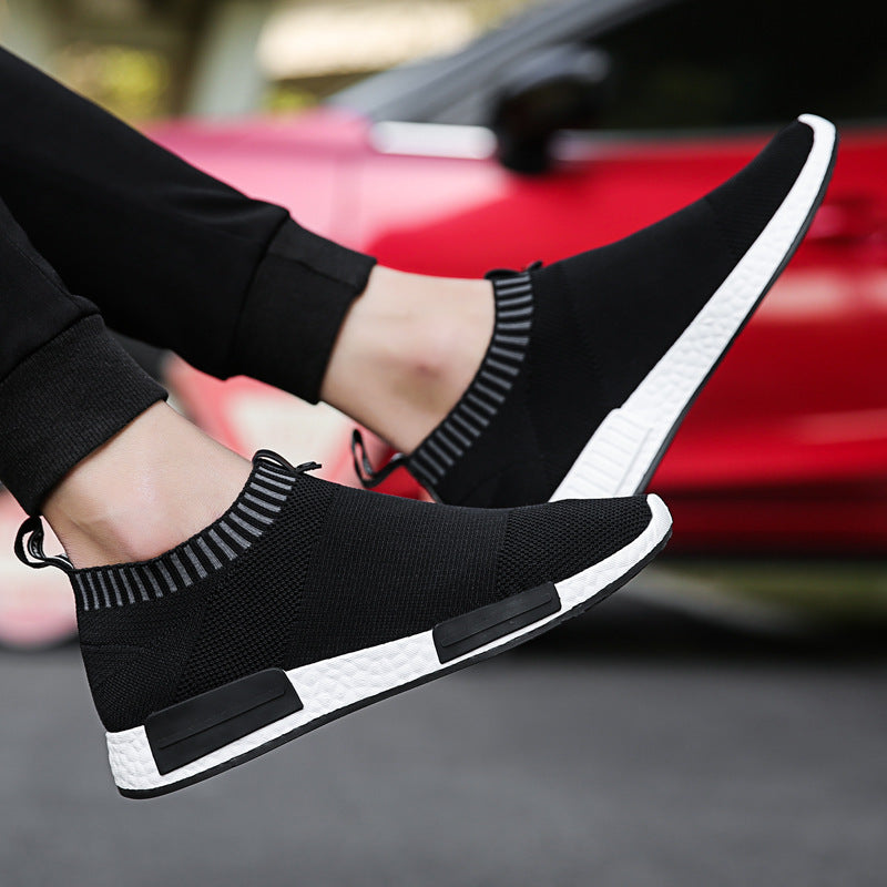 Flying Knit Sports Casual Shoes Korean Student Mesh Men's Shoes