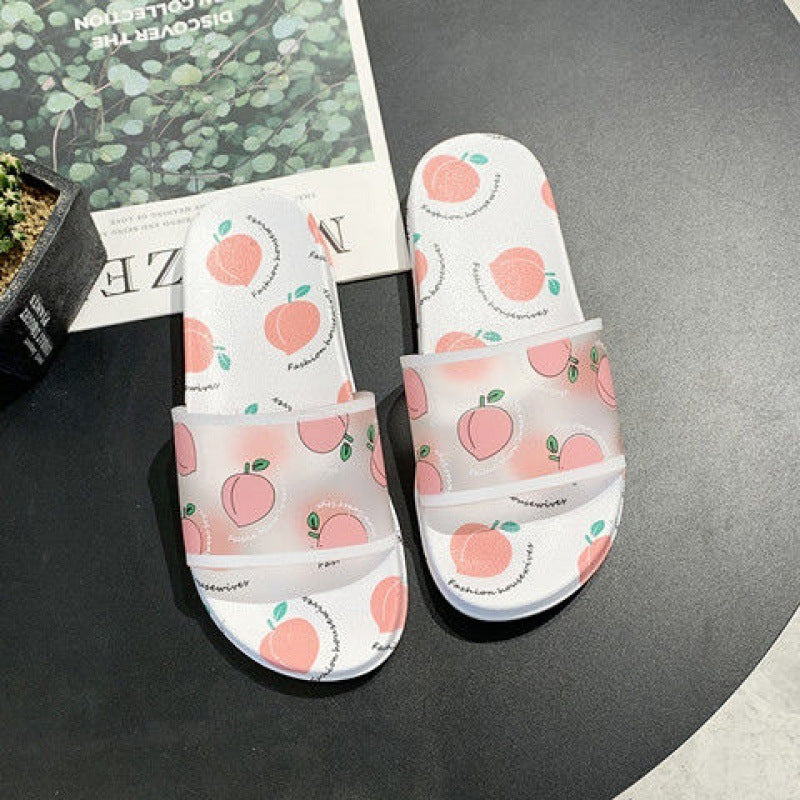 REAVE CAT New Women Slippers Open Toe 2cm Heels Fruit Stylish Cartoon Cute Soft Comfy Non-Slip Size 35-39 Summer A3768