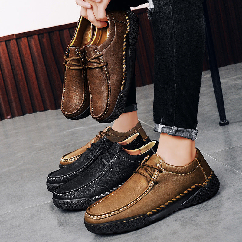 Men's Genuine Leather Casual Versatile Leather Shoes