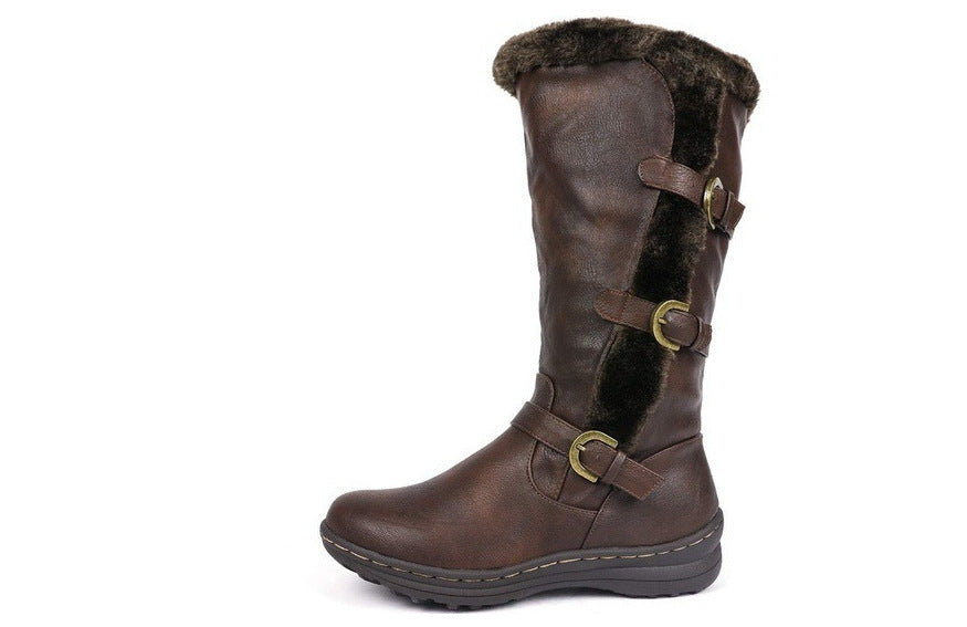 Plus size rivet high boots