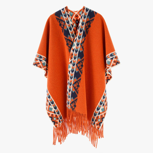Travel Cloak Cashmere-like Double-sided Outer Scarf