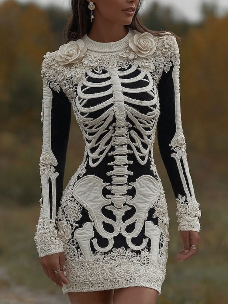 Women's Fashion 3D Digital Printing Hip Skirt