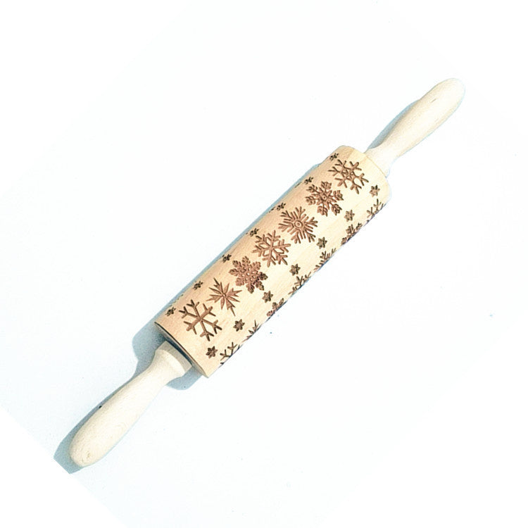 Birthday Christmas embossed rolling pin