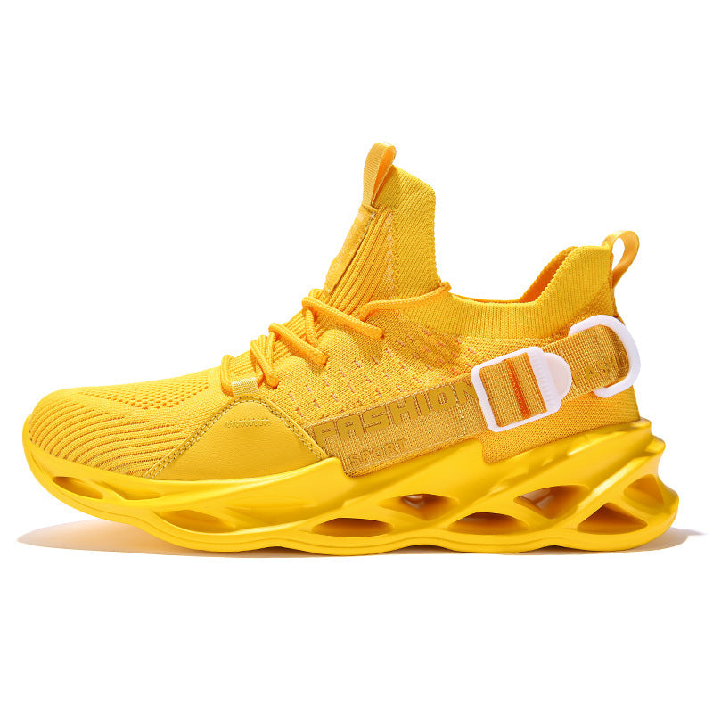 Casual sneakers flying woven mesh shoes