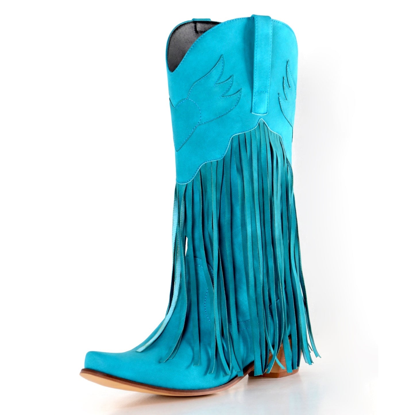 Vintage tassel over the knee boots