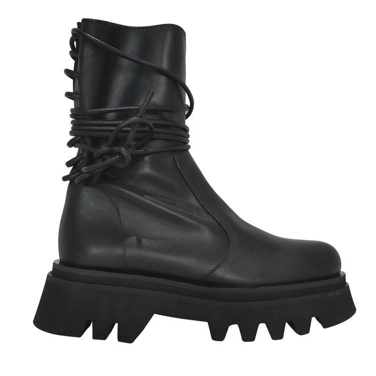 Retro side zip ankle boots
