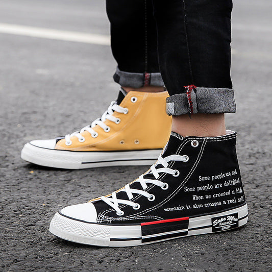 All-match Couple Canvas Shoes Men's Port Style Leisure