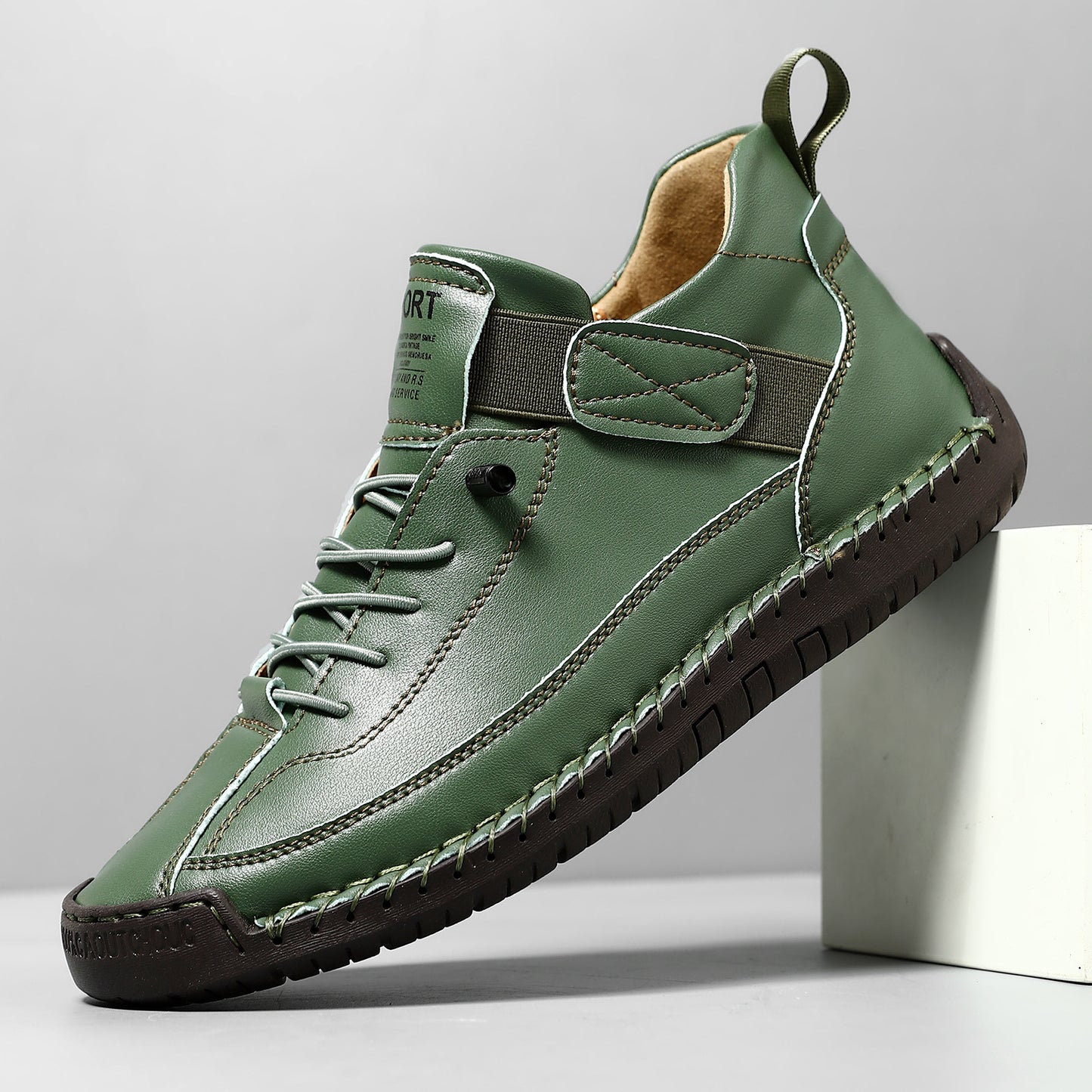 FallWinter Hot-selling Foreign Trade Cross-border Plus Size Men's Mid-Top Martin Boots Outdoor Casual Shoes Tooling Stitching Men's Shoes