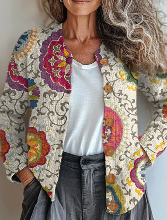 Autumn And Winter Popular Loose 3D Printed Sweater