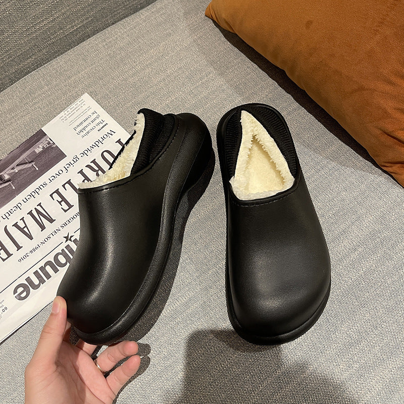 Thick-bottomed Home Furnishing Large Head Platform Slippers