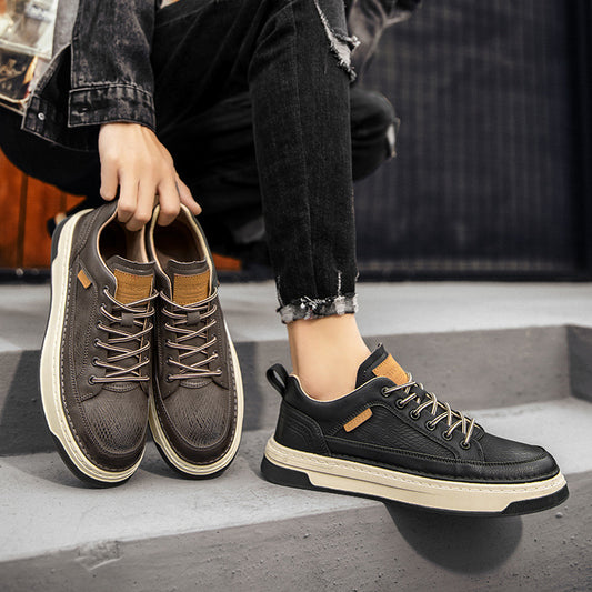 Men's Casual Leather Shoes Waterproof Business Suit