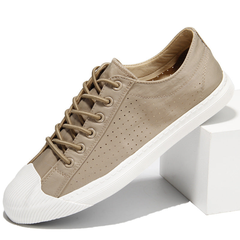 Summer New Men's Slip-on Breathable Canvas Shoes Soft Comfortable Low-top Board Shoes
