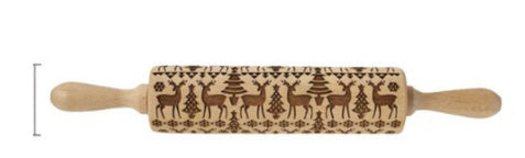 Birthday Christmas embossed rolling pin