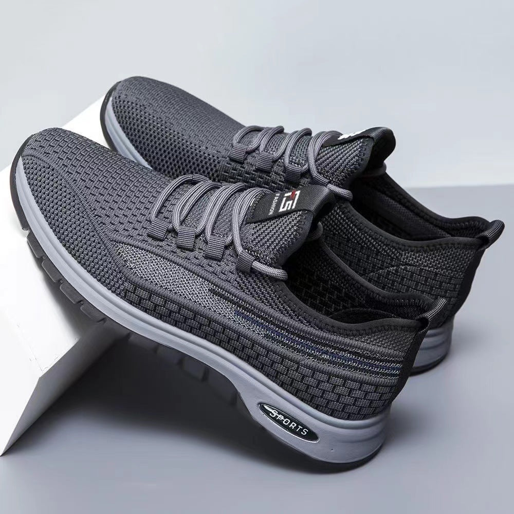 Summer Thin Breathable Fly Woven Mesh Men's Shoes