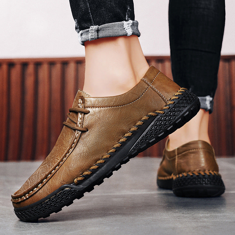 Men's Genuine Leather Casual Versatile Leather Shoes