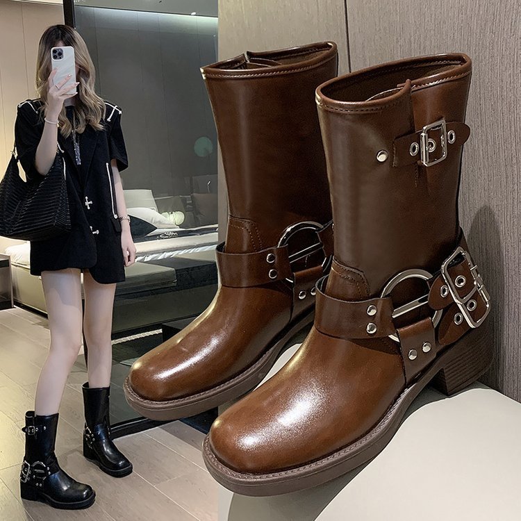 British Platform Fashion Trendy Women's Boots